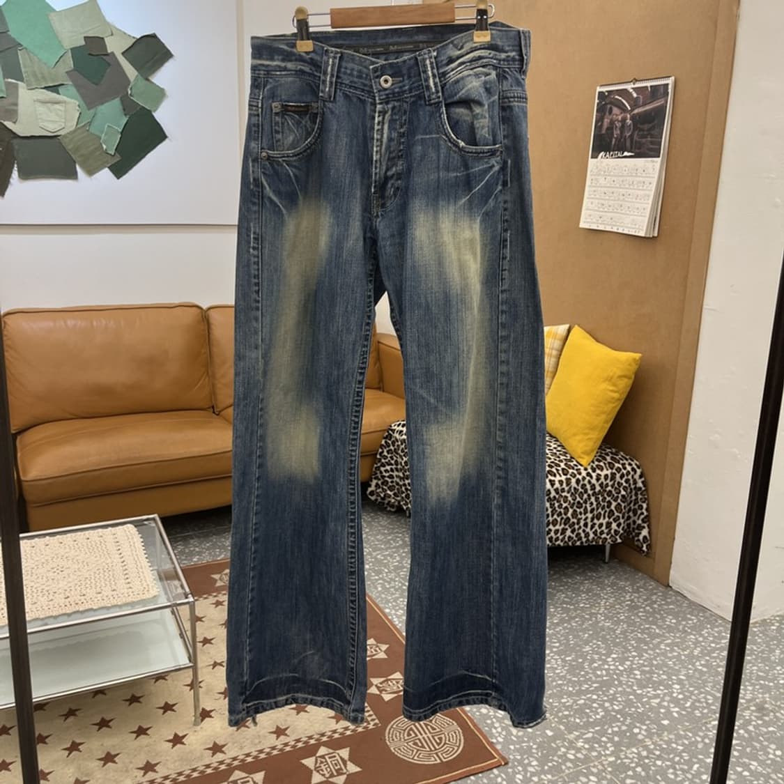 돌체앤가바나 레트로 와이드 부츠컷 데님팬츠 32인치 C10484 상품이미지3