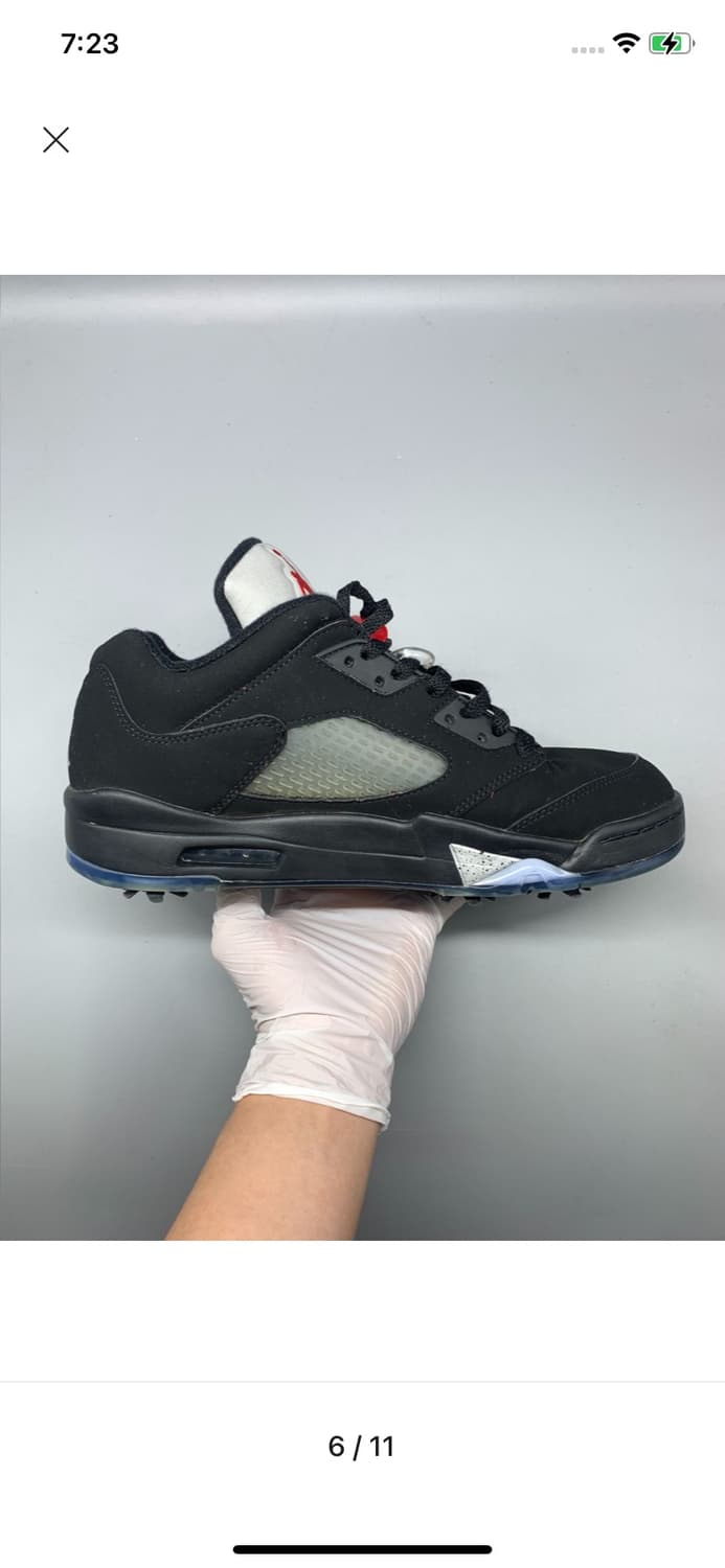 Jordan 5 Low Golf Black Metallic Silver  상품이미지6