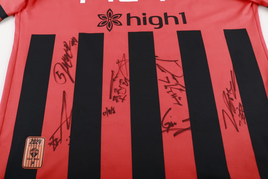 [L] 휠라 2024 강원FC 친필싸인 유니폼 상품이미지3