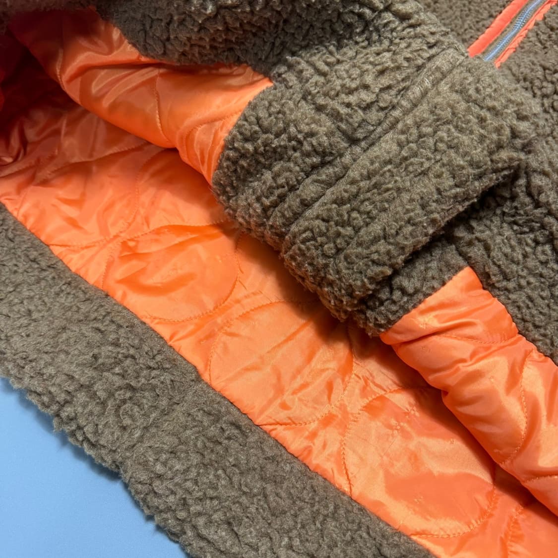 빔즈(BEAMS) 브라운컬러 폴리 덤블 보아 B-3 자켓 상품이미지7