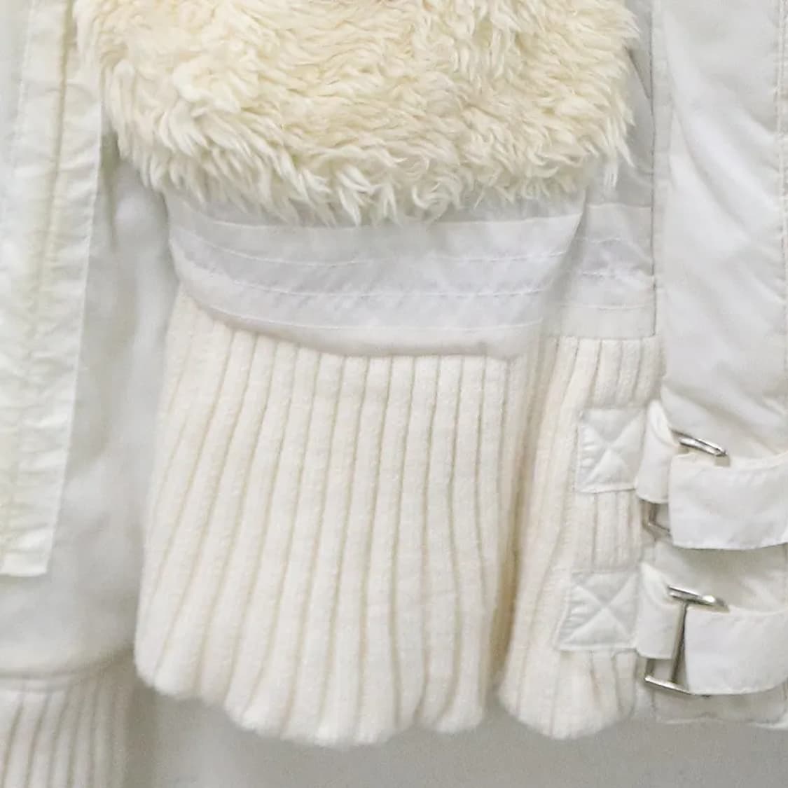 JENNYFER 하이넥 퍼 포인트 자켓 62602 상품이미지4