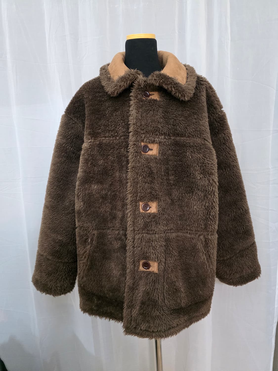 새상품급) 그로브 리버시블 퍼 무스탕.시어링자켓 상품이미지6