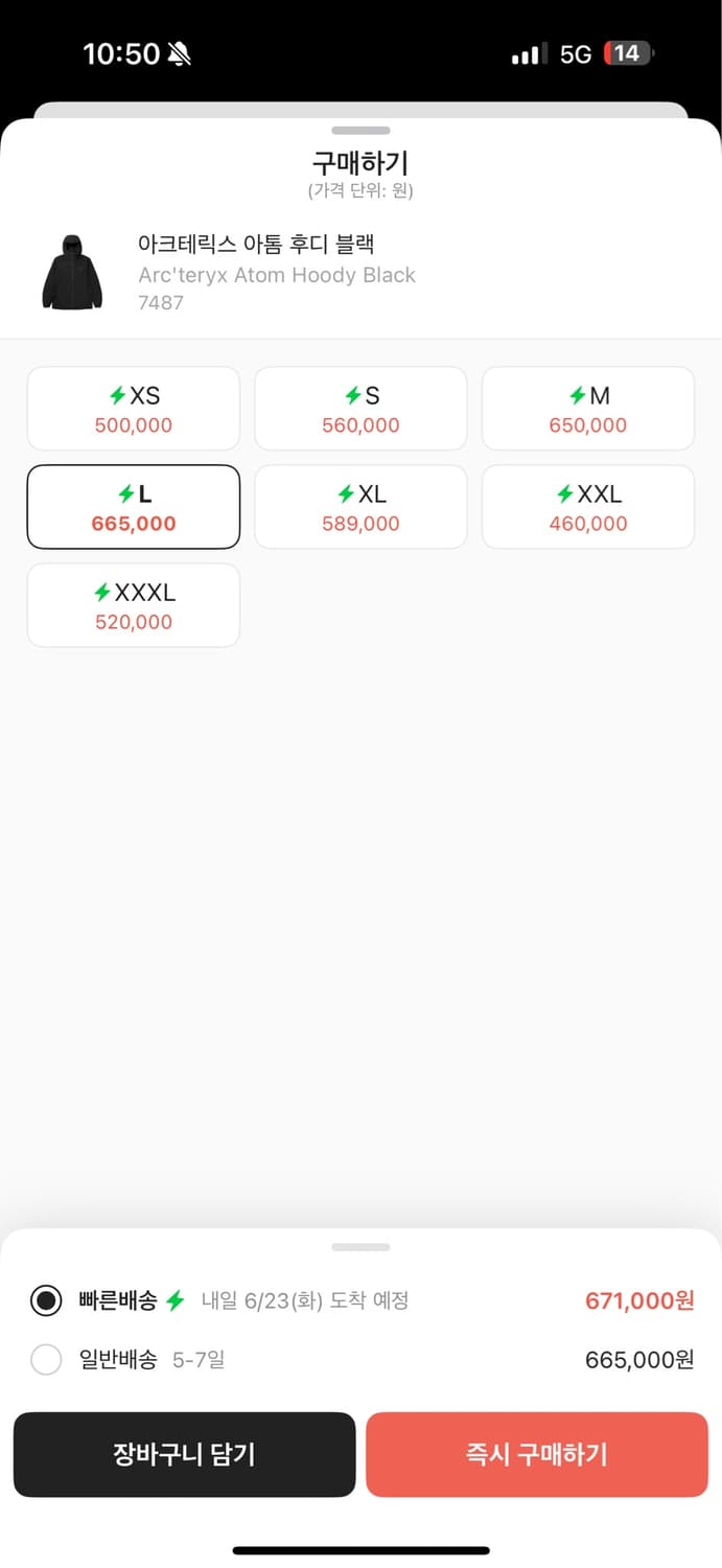 아크테릭스 아톰 후디 블랙 상품이미지7