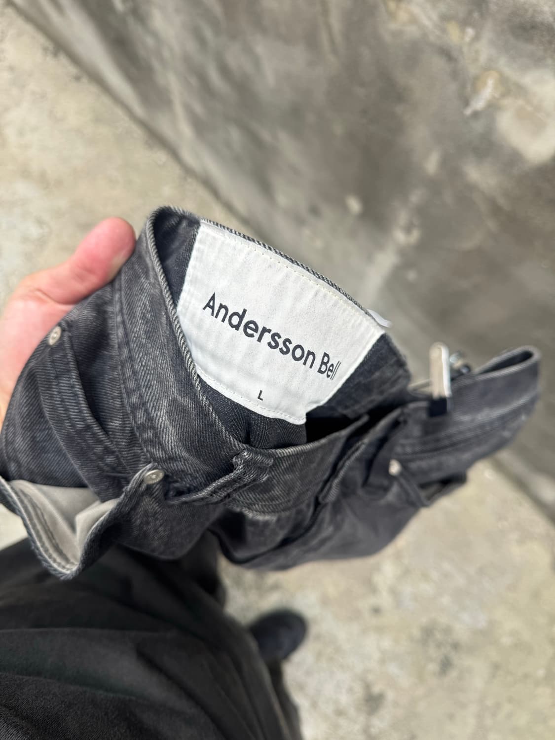 AndersonBell blitz washed zipper Jeans L 상품이미지8
