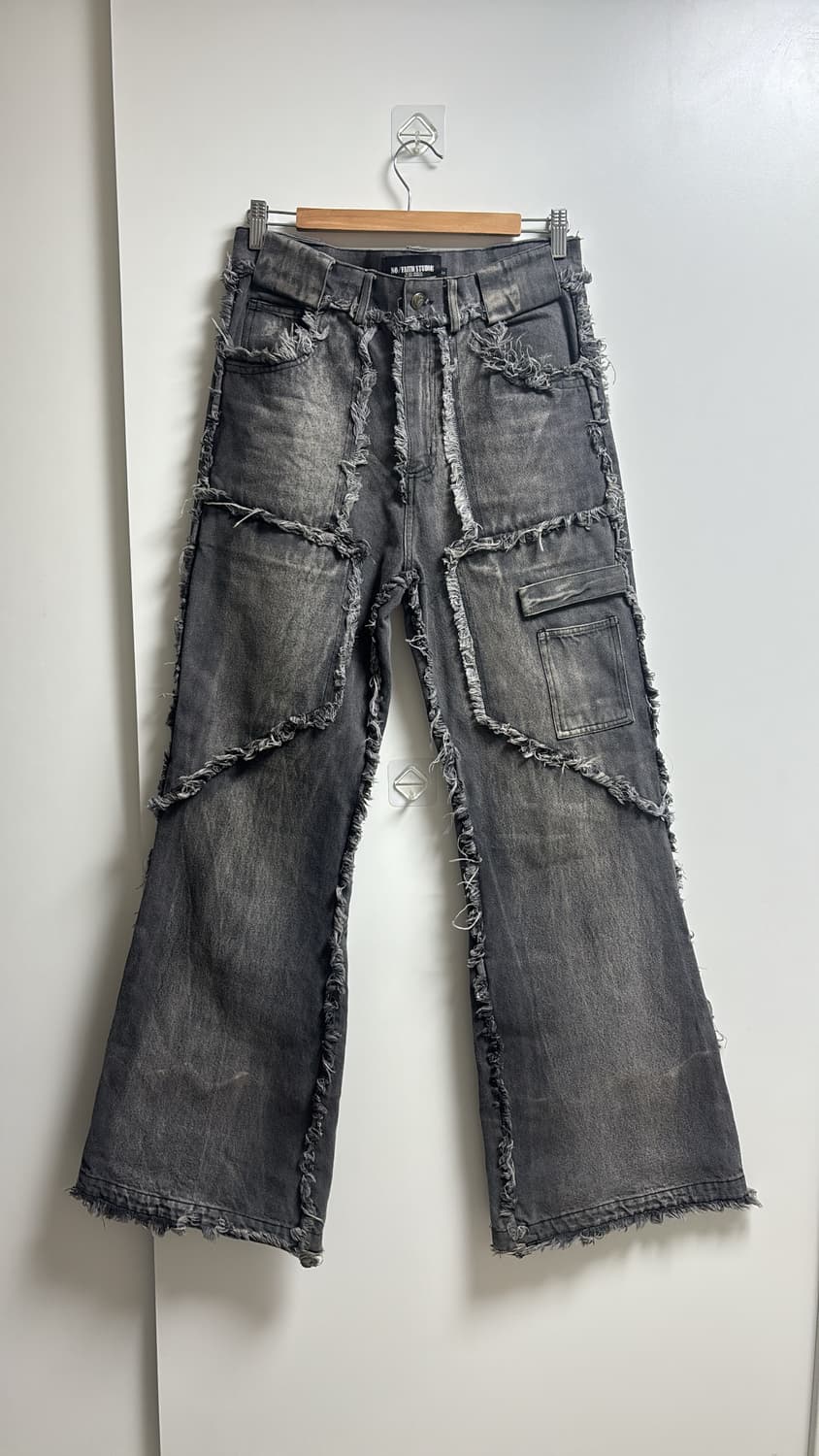 급처)노페이스 스튜디오 데님 플레어진 s사이즈 상품이미지1