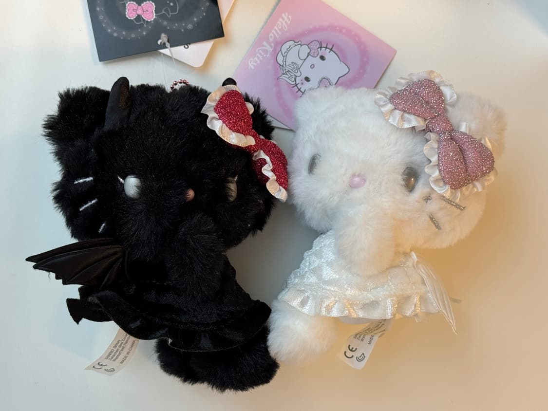 산리오 헬로 키티 엔젤 데빌 마스코트 홀더 상품이미지1