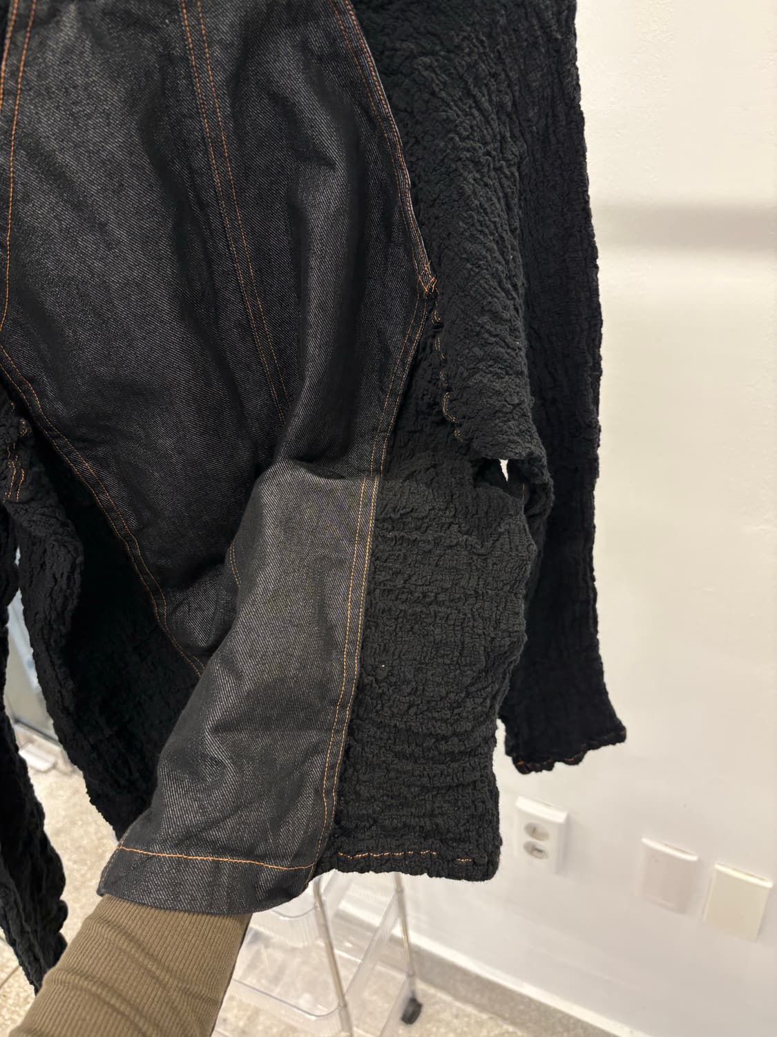 me Issey Miyake wrinkle denim zip up 상품이미지6