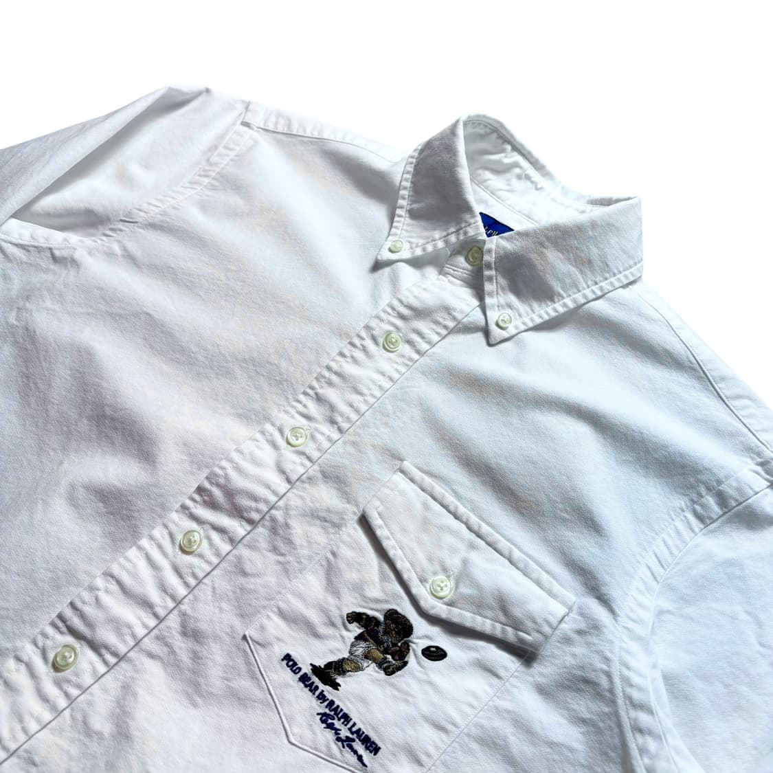 폴로 옥스퍼드면 화이트 베어 셔츠 상품이미지2