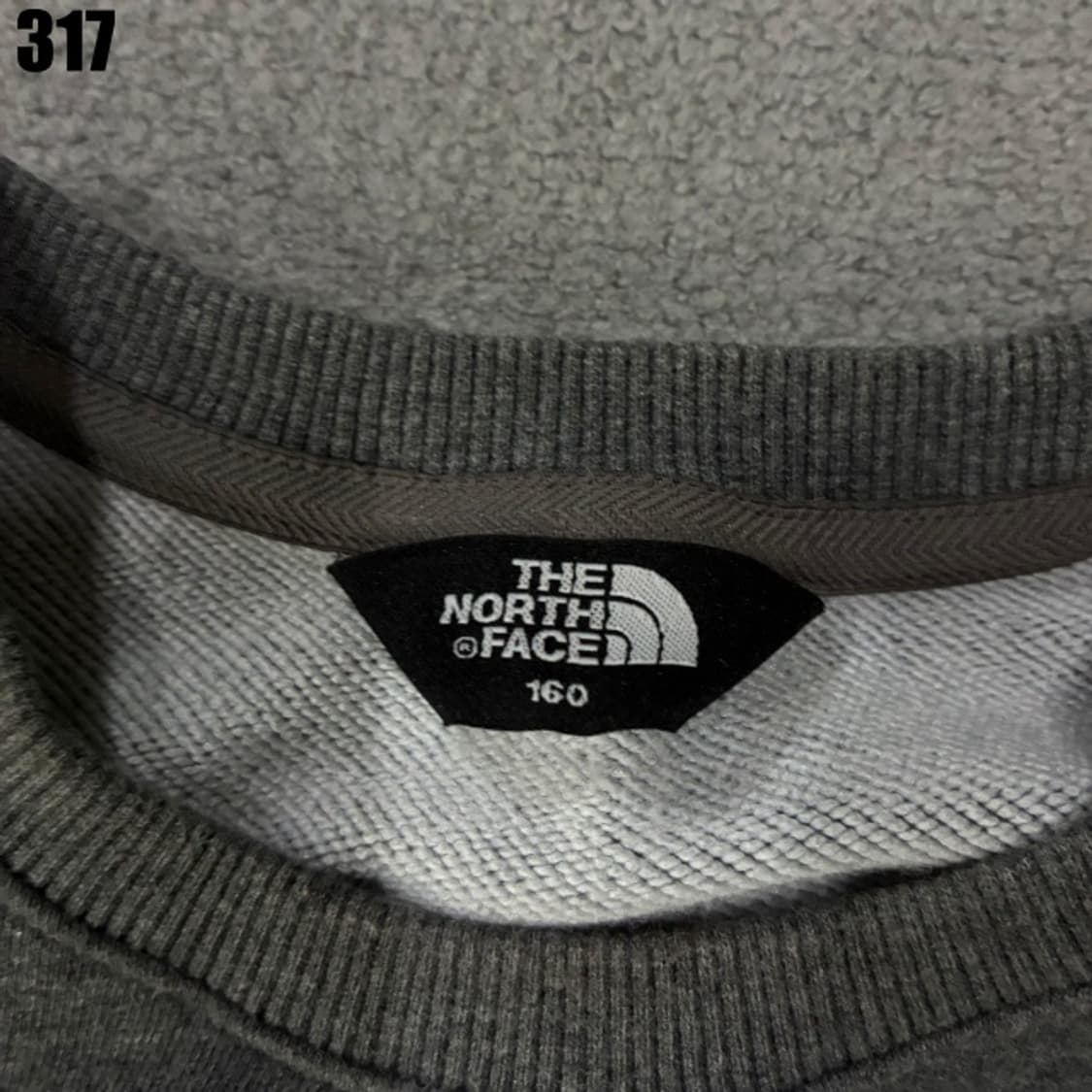 노스페이스 그레이 아동 맨투맨 상품이미지2