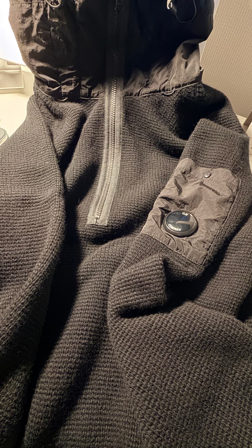 C.P. Company 니트 후드티 블랙 상품이미지6