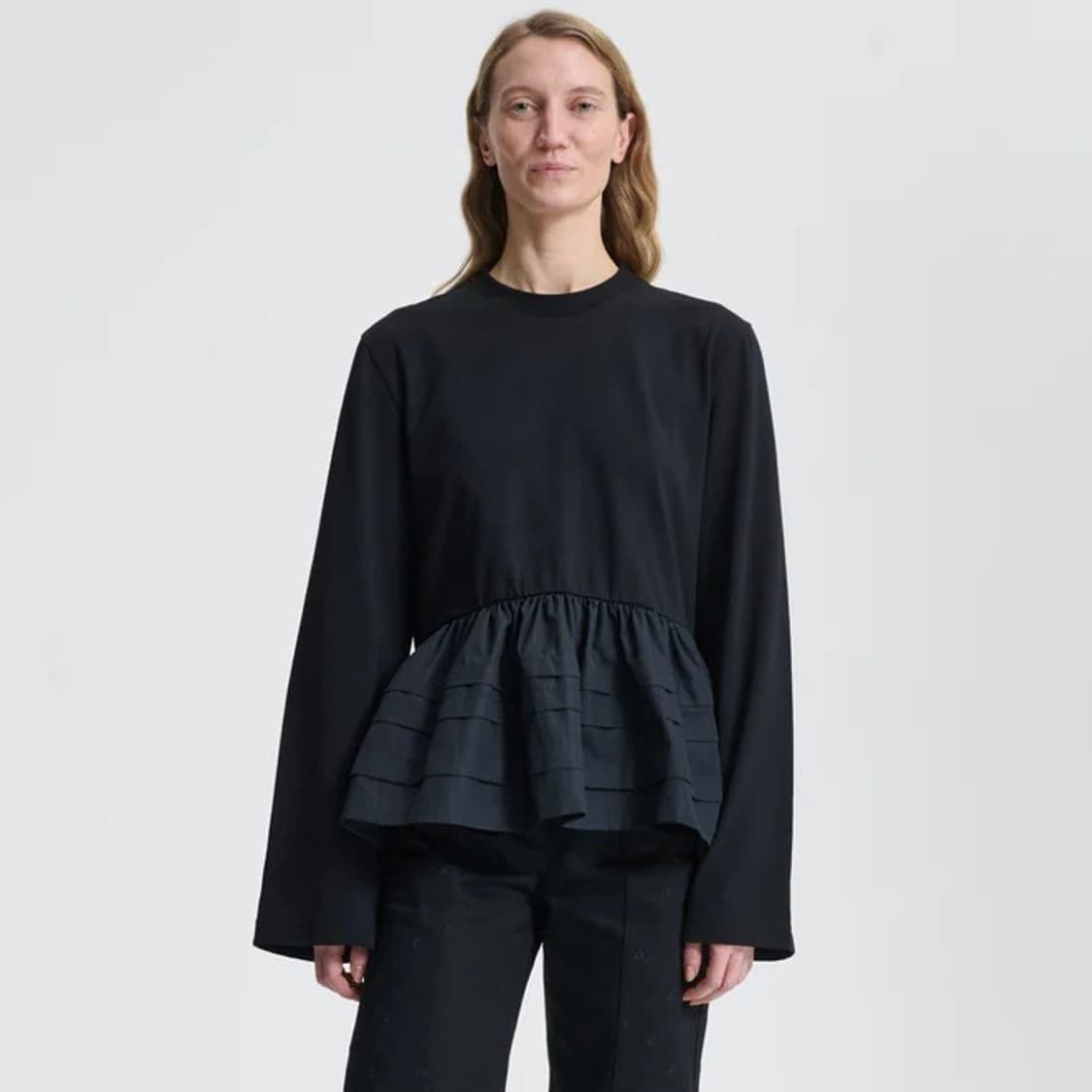 [XS]세실리에 반센 AUDREY 러플 롱 슬리브리스 탑 상품이미지1