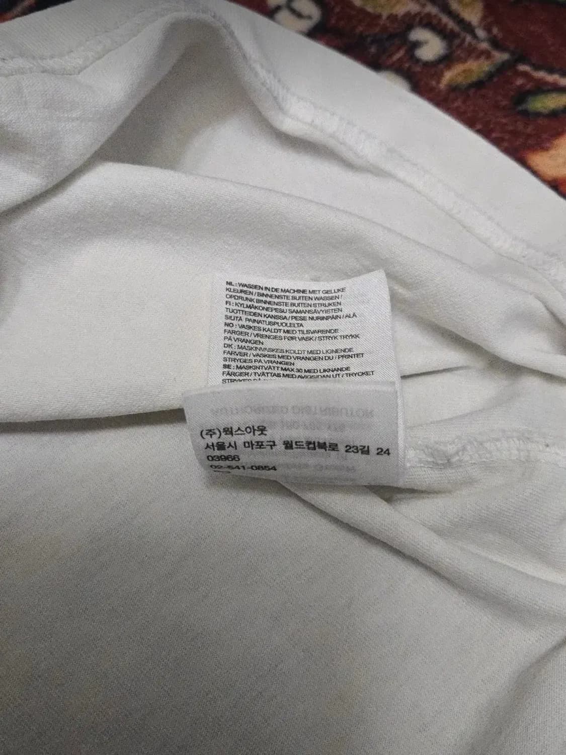 칼하트 CARHARTT 카모 빅 로고 반팔 티셔츠 (M) 상품이미지6