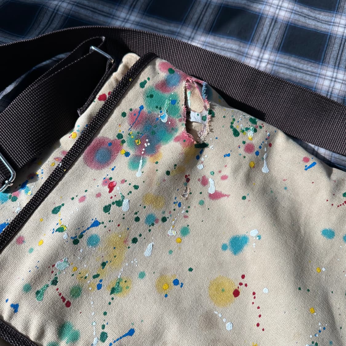 도나카란 DKNY 페인트 스플래터 정크 크로스백 상품이미지3