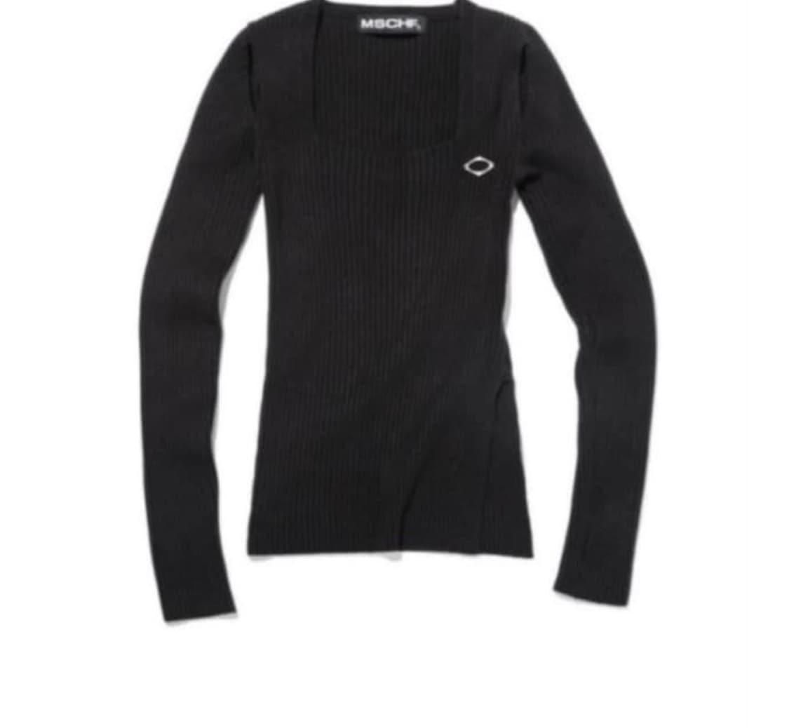 미스치프 스퀘어넥 니트 상품이미지1