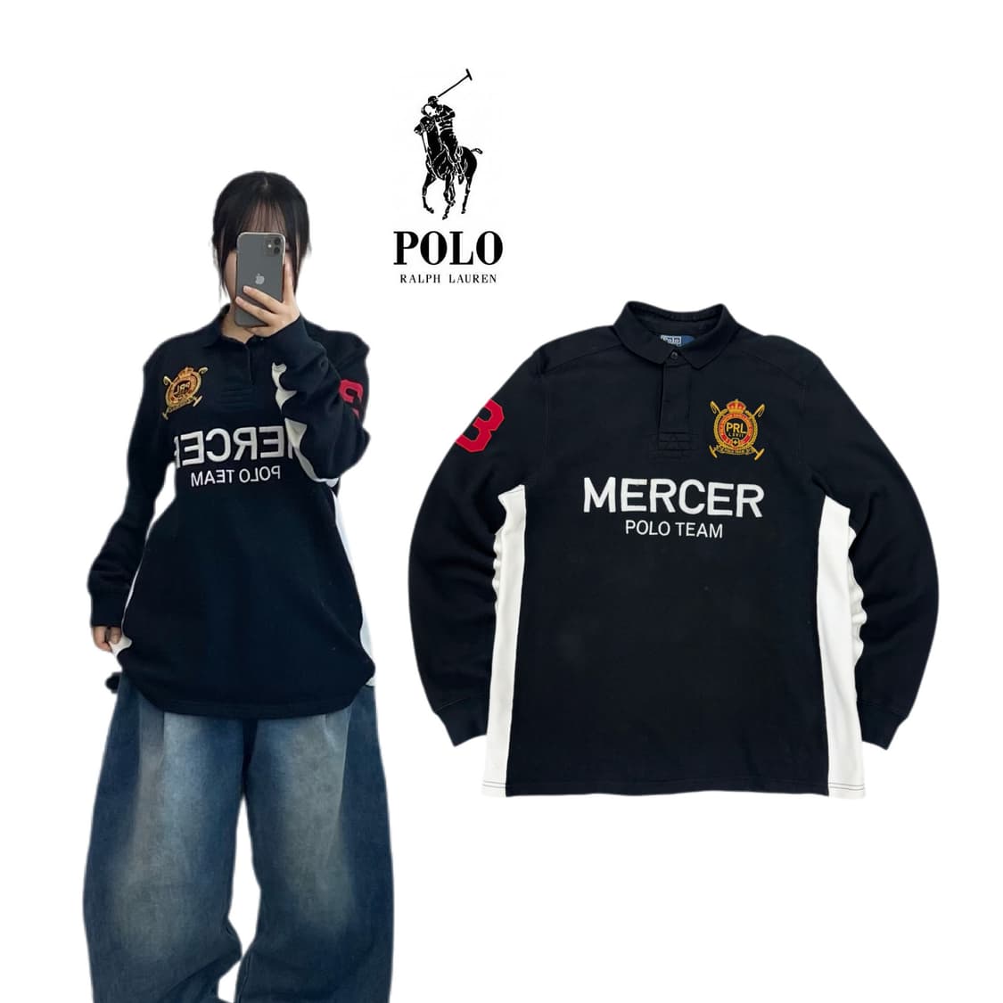 폴로 치프키프 레이싱 PK MERCER 폴로팀 카라 긴팔 티셔츠 상품이미지1