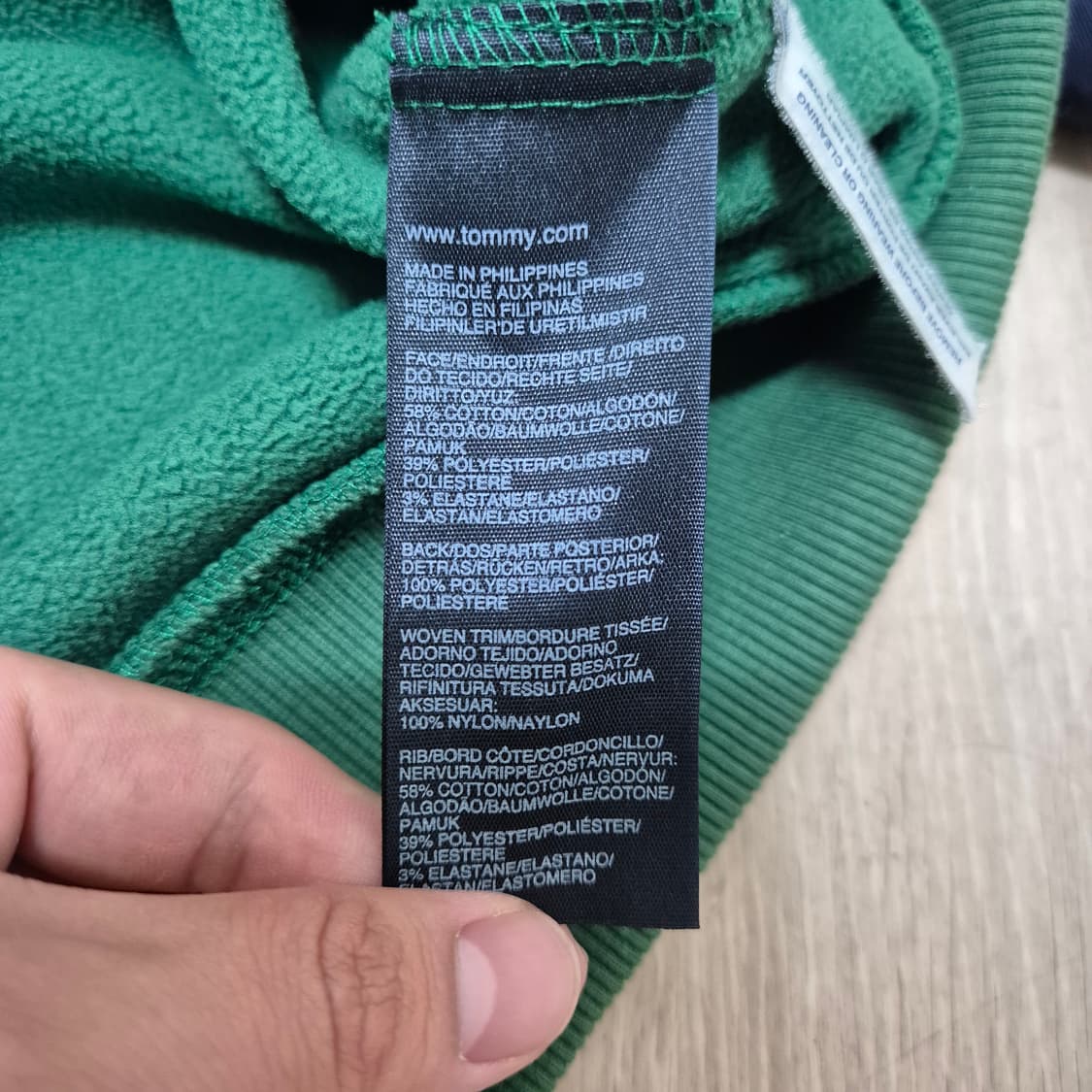 타미힐피거 스웻 져지 집업자켓 상품이미지6