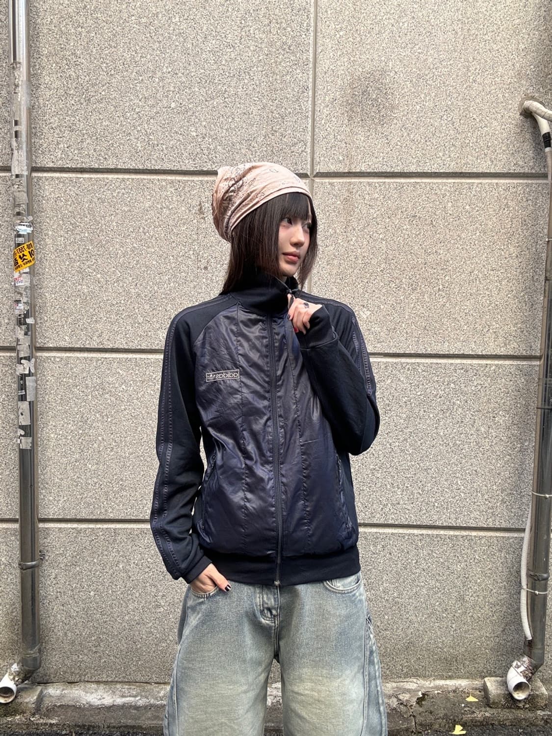 90s 올드스쿨 ADIDAS 믹스드 트랙 자켓 상품이미지2