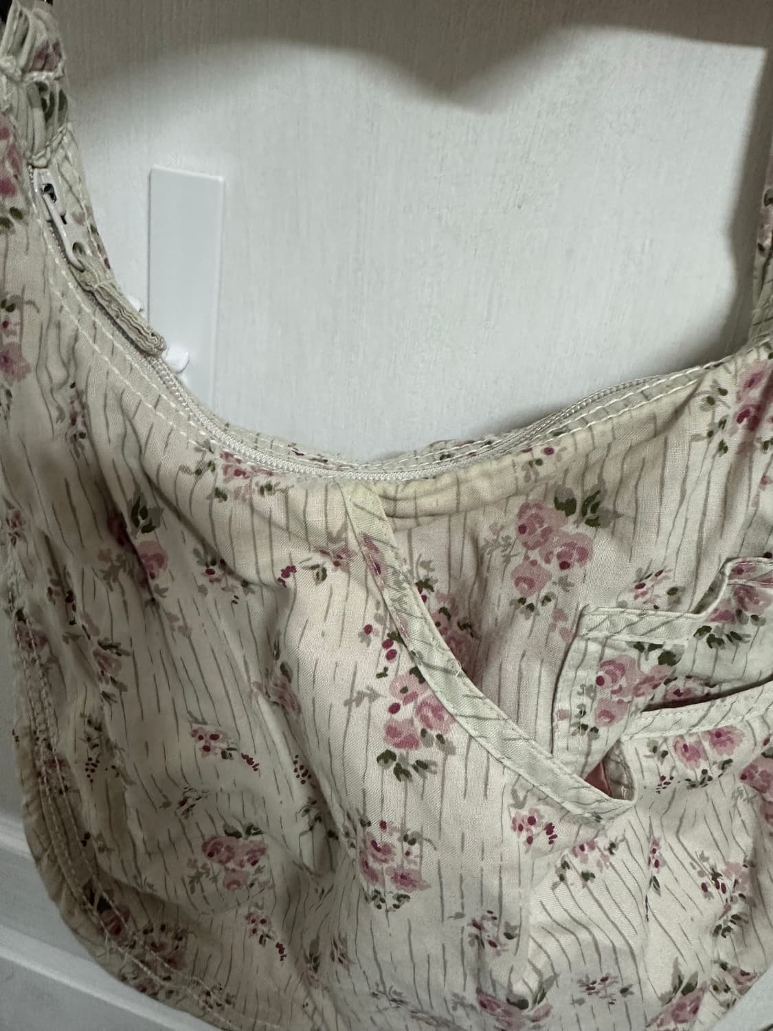 모리걸 플라워 패턴 크로스백 상품이미지2