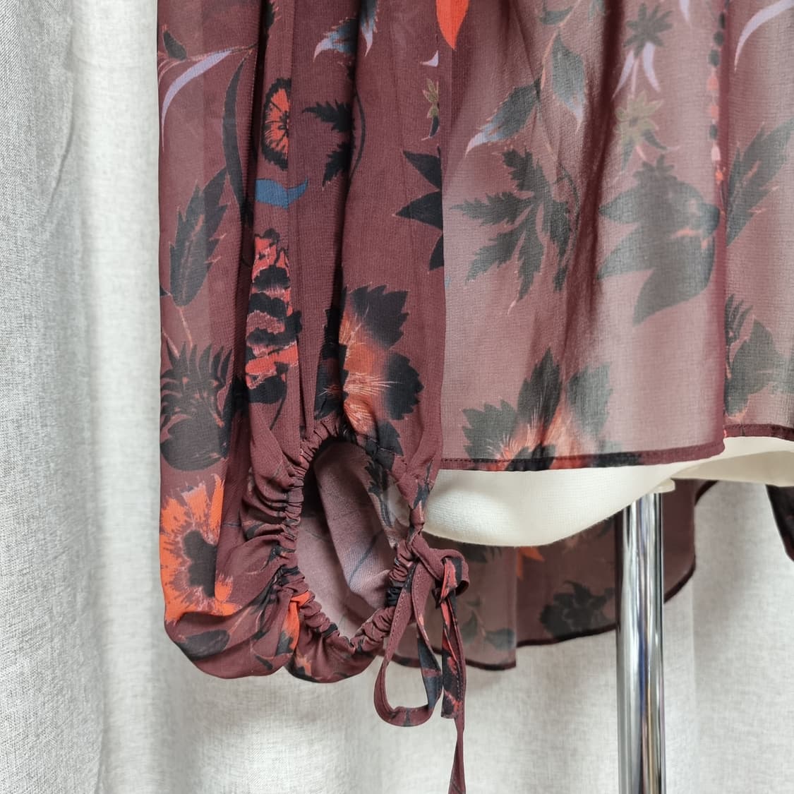 Sandro 산드로 시스루 블라우스 (사이즈1/55-66) 상태최상 상품이미지8