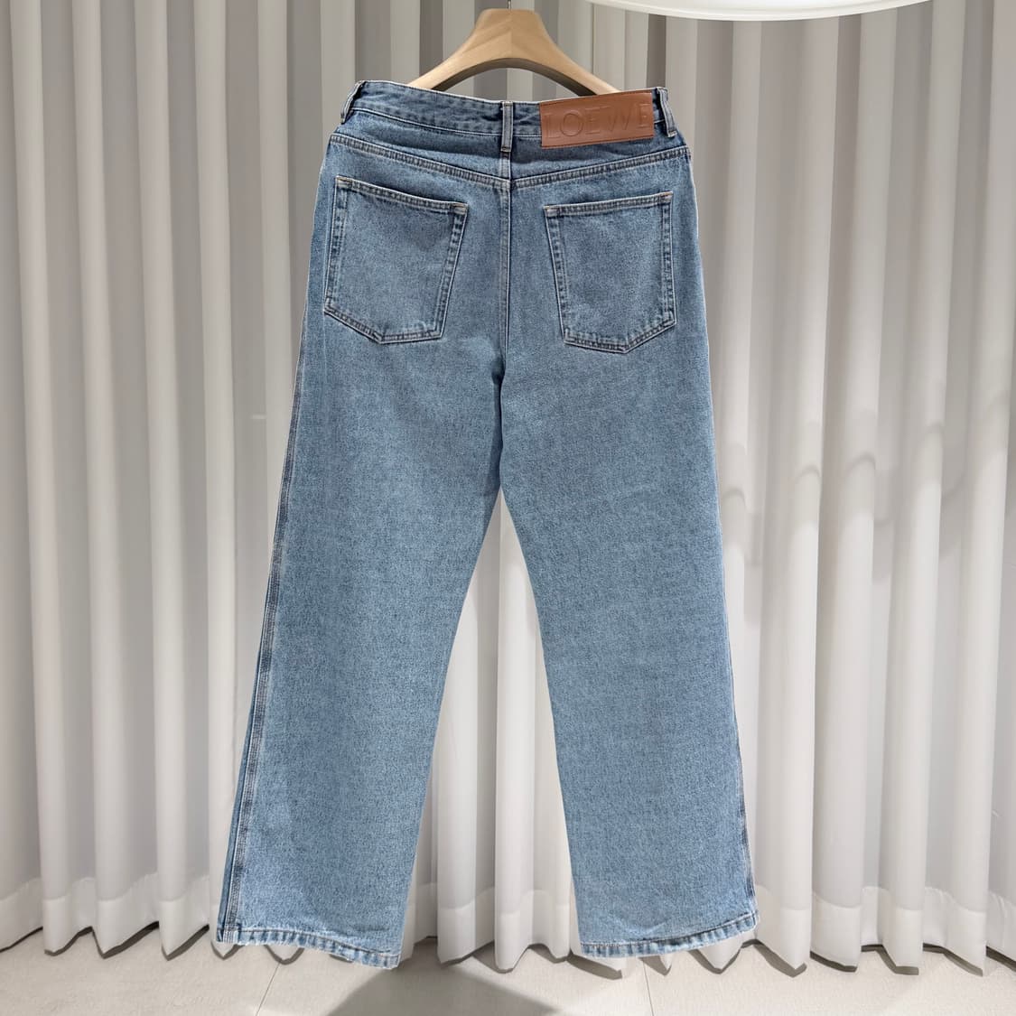 (A+/48) / 로에베 데님 아나그램 배기 데님 진 블루 상품이미지7