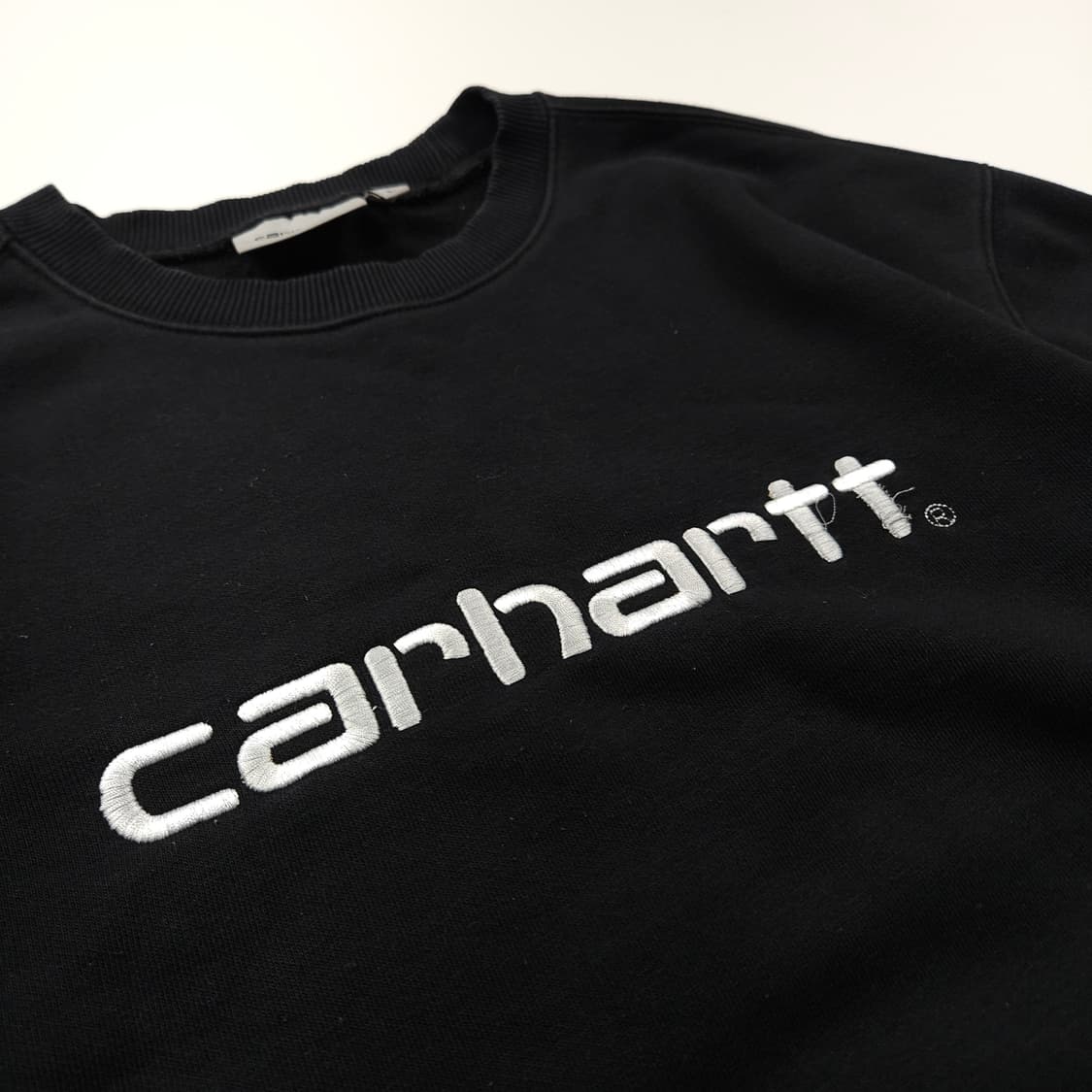 칼하트 wip 빅로고 블랙 스웻 셔츠 (L) 상품이미지3