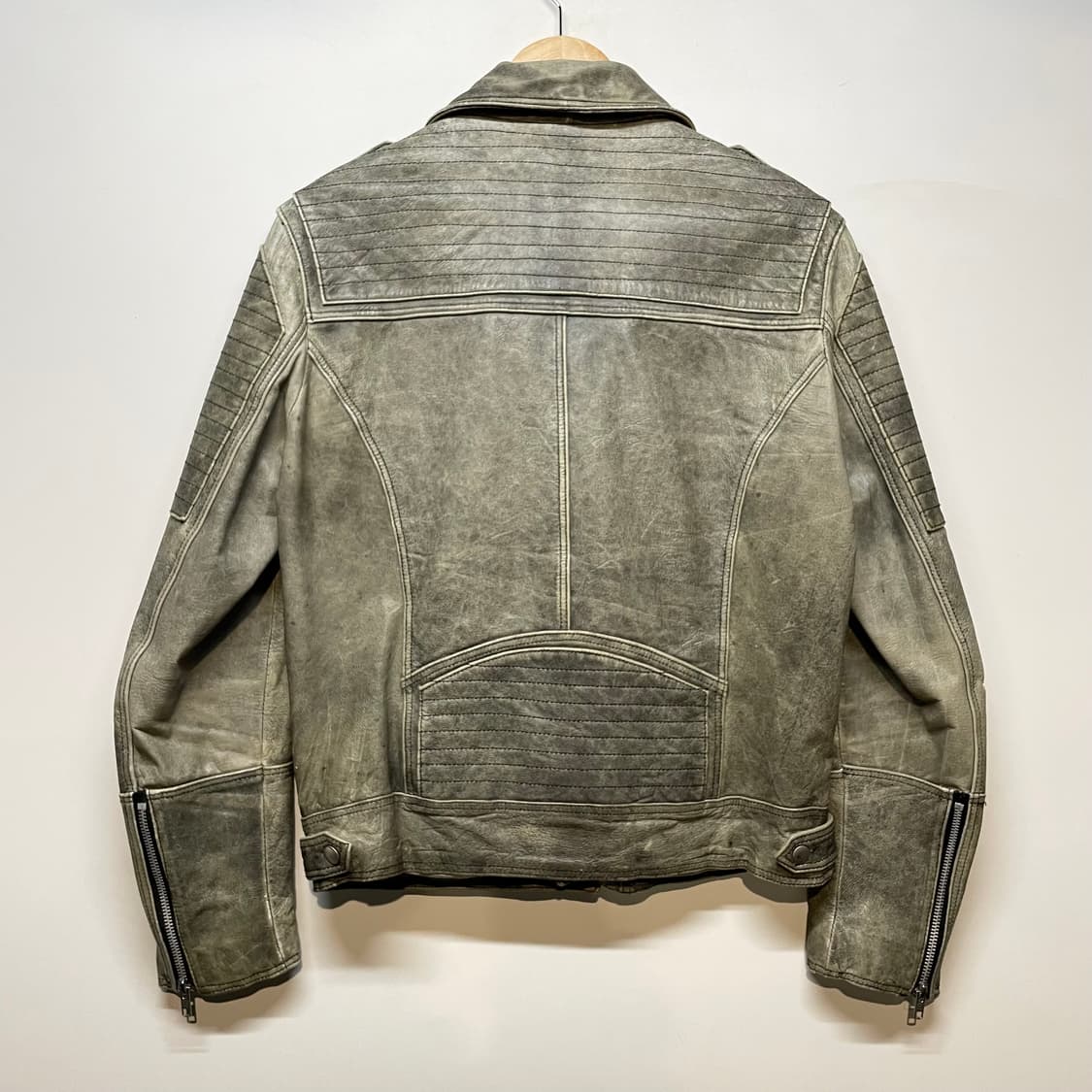 206옴므 빈티지 양가죽 라이더 자켓 상품이미지6