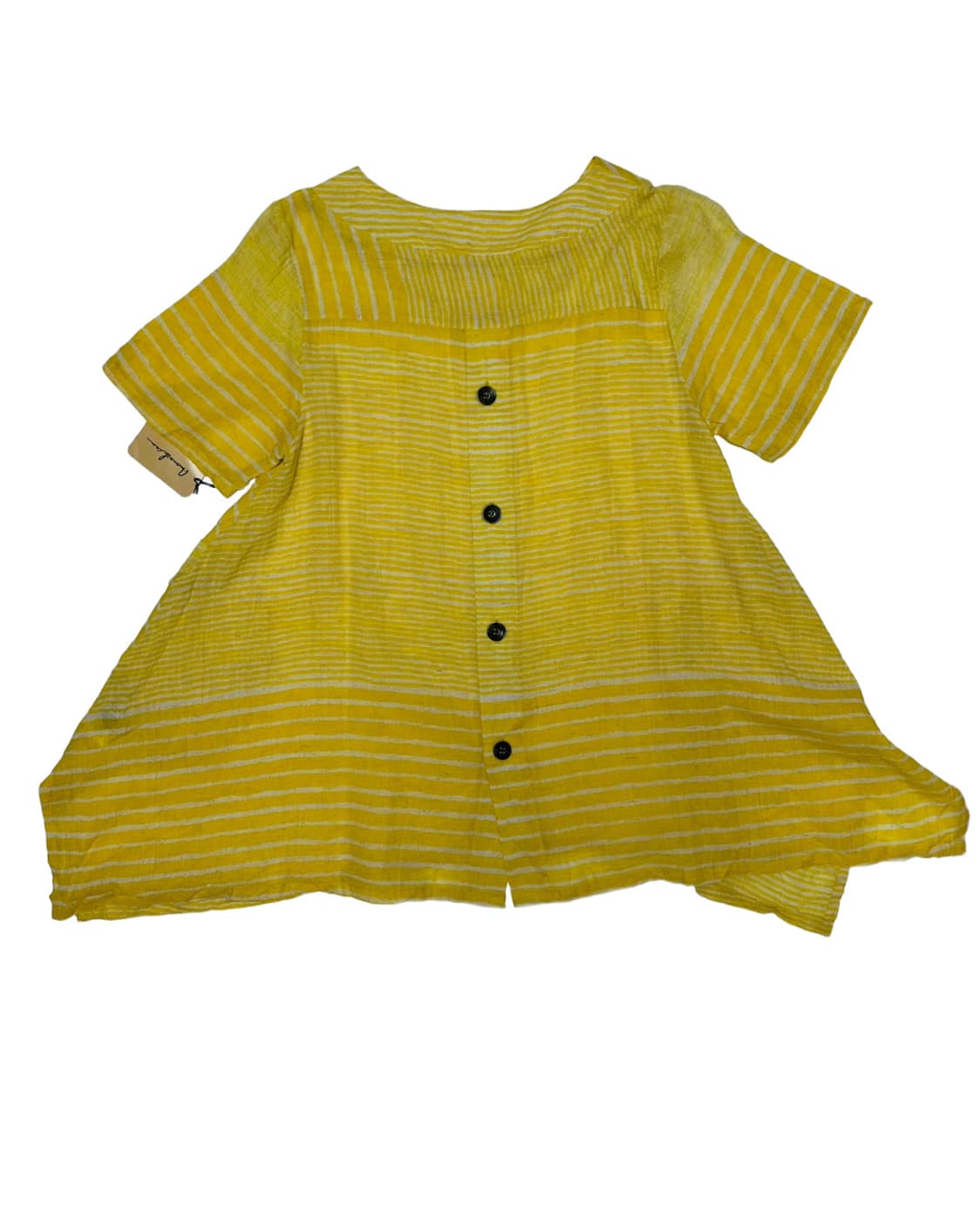 Yellow stripe back button top 상품이미지4