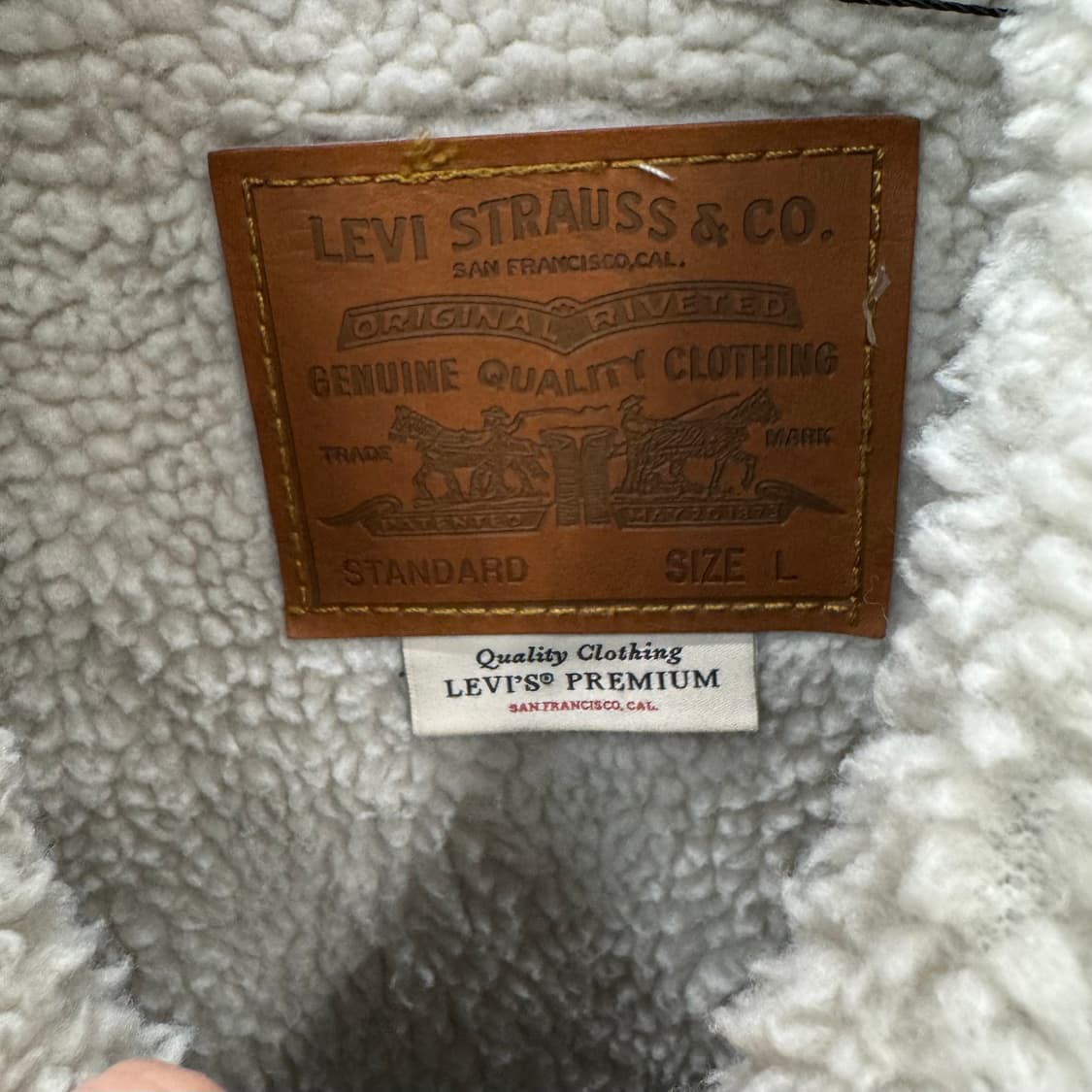 리바이스 타입 3 쉐르파 트러커 자켓 와인 상품이미지6