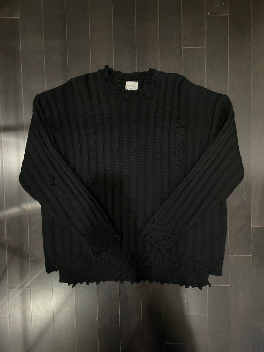 오버사이즈 찢니트 상품이미지1