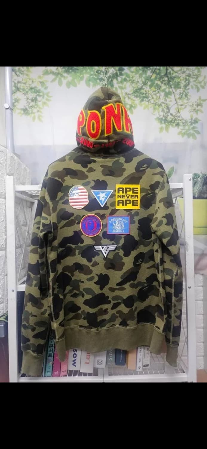 BAPE 카모 샤크 후드집업 상품이미지3