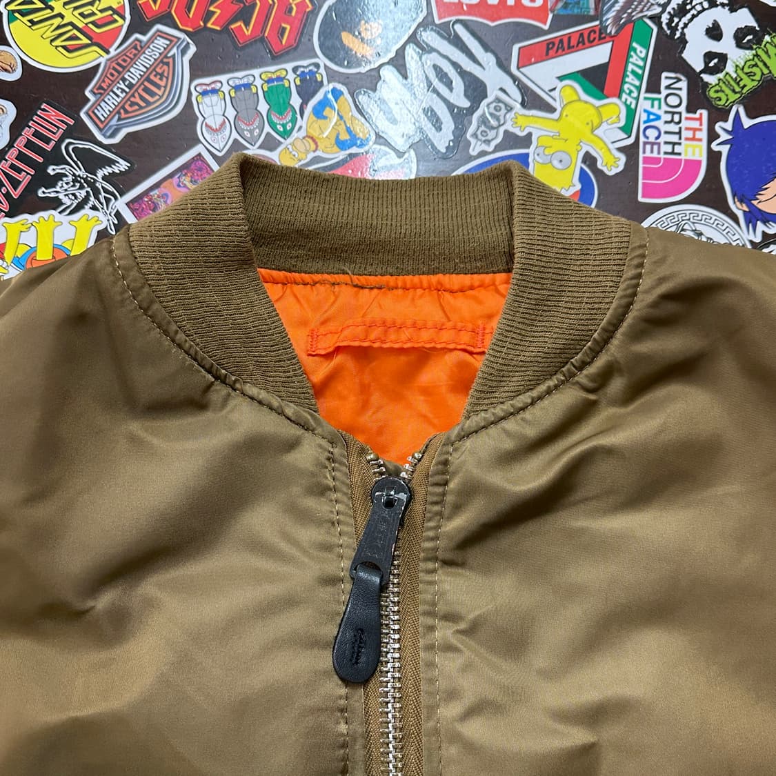 90s USA 알파 MIL-J-82790J MA-1 자켓 L 상품이미지9