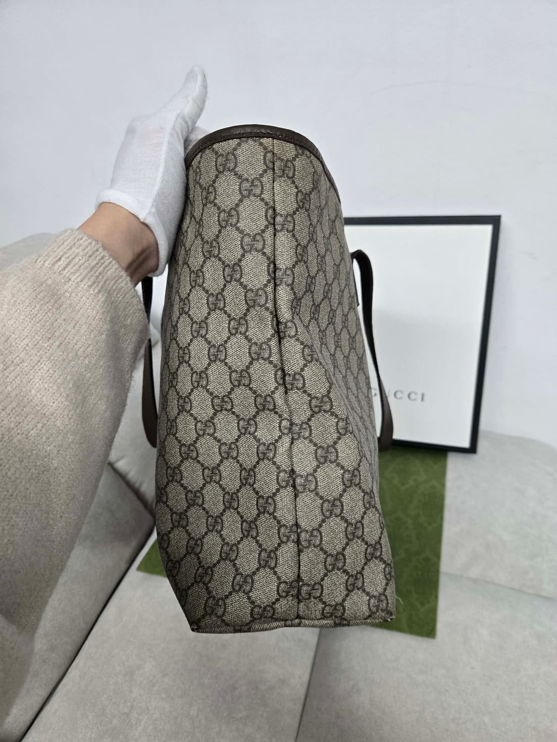 [보증서 정품] 구찌 시그니처 라지 토트백 상품이미지2