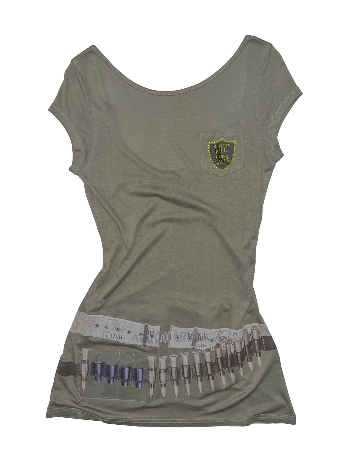 스컬프터 Bullet Gloss Dress Khaki 새상품 상품이미지2