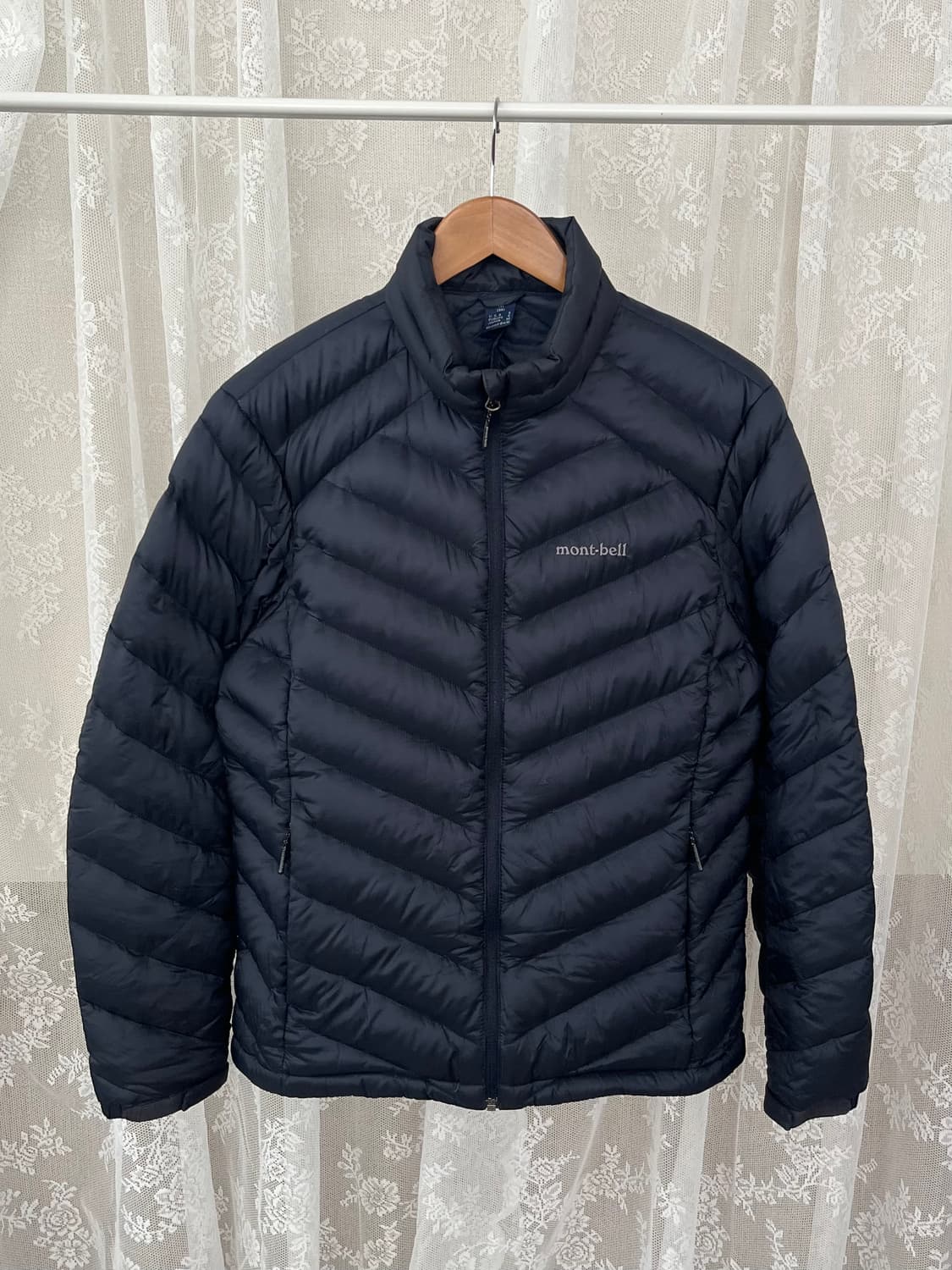 95) 몽벨 구스다운 경량 패딩 네이비 상품이미지1