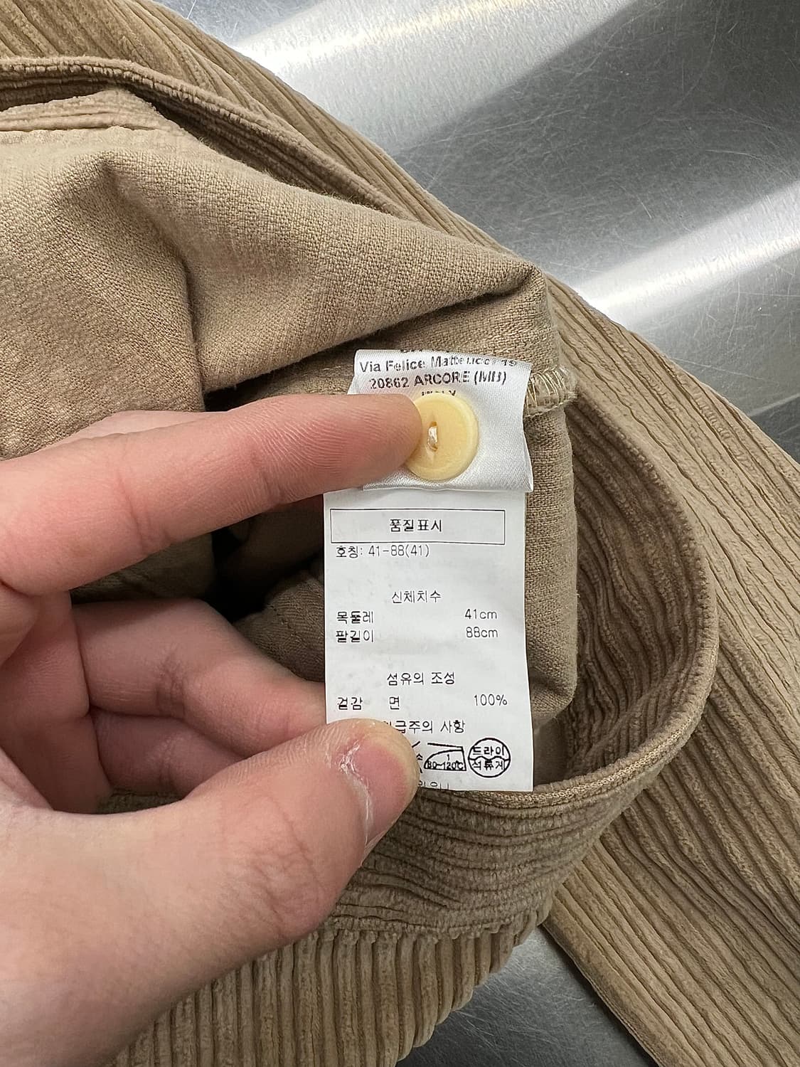  마투치 카멜 골덴 코듀로이 자카드 웨스턴 트러커 자켓 상품이미지8