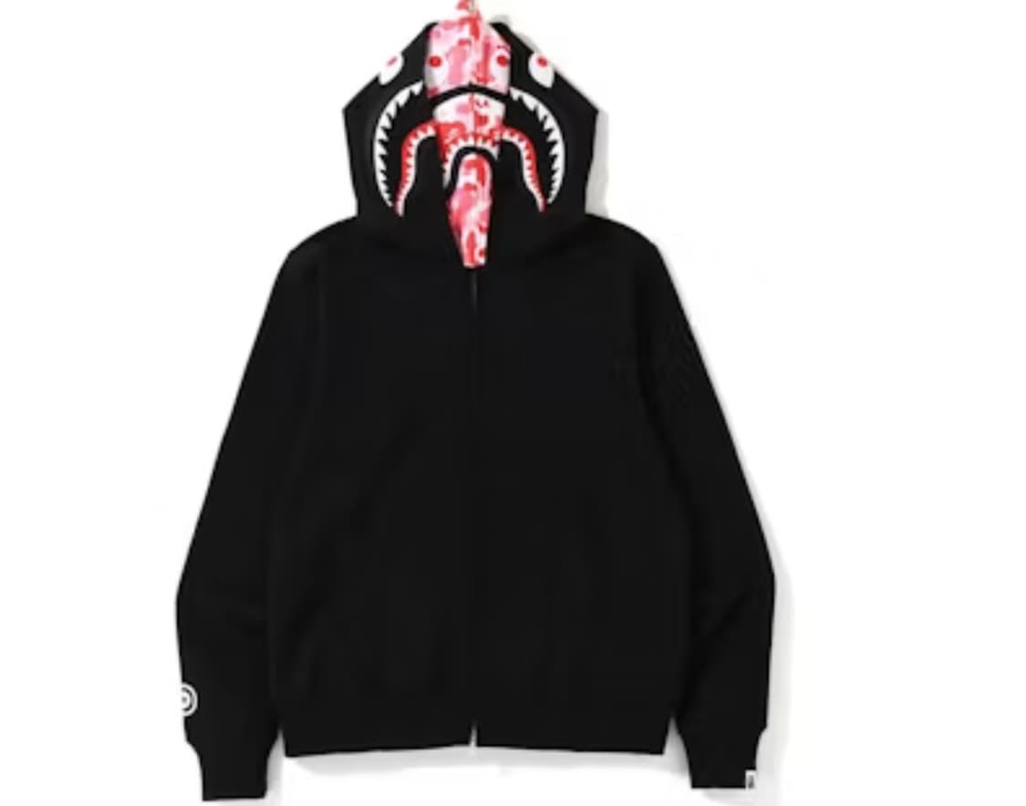 베이프 더블샤크후드 핑크 xl 새상품 상품이미지1