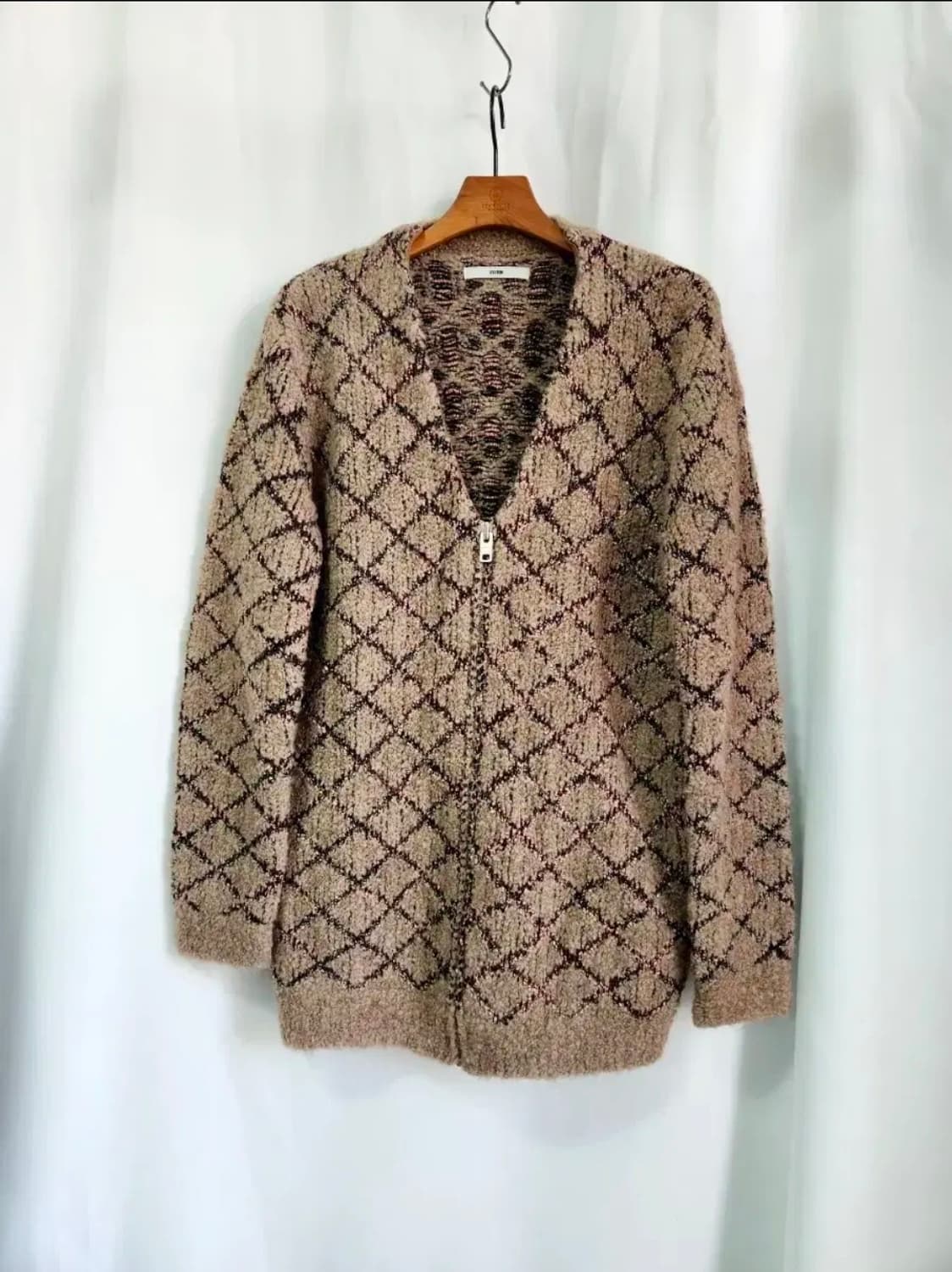 [시스템옴므] 브이넥 니트 가디건 울 캐시미어 블렌딩 집업 95 상품이미지1