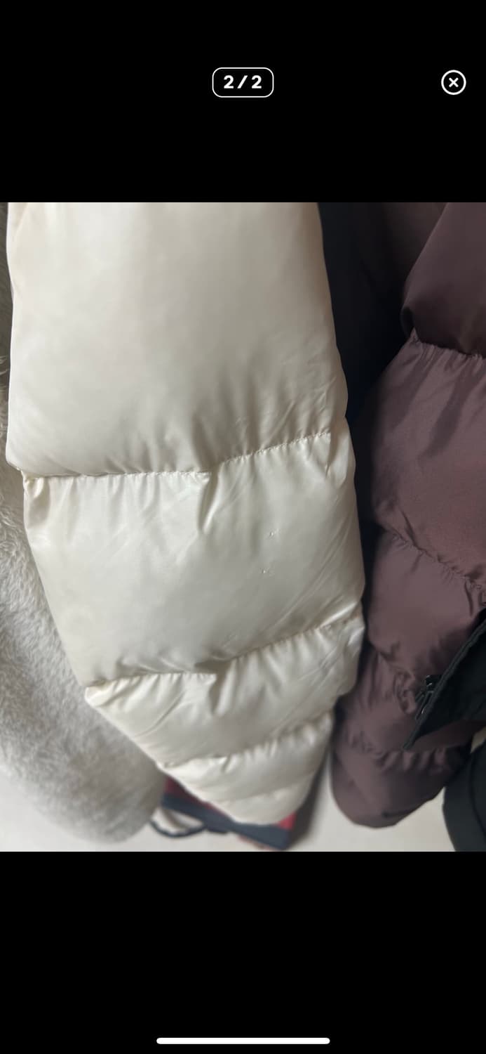 노스페이스 여성 눕시 온볼 자켓 패딩 크림 m(90) NJ3NR8 상품이미지3