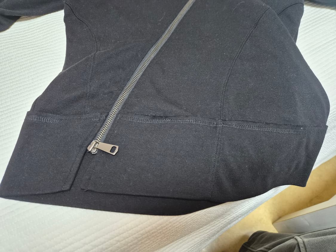 플리즈노팔로우 언발 후드집업 오프숄더 상품이미지8