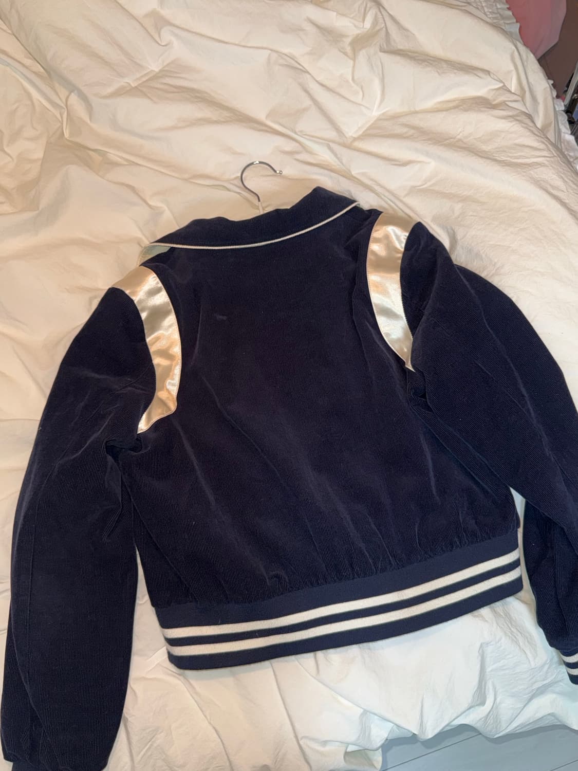 반원아틀리에 코듀로이 바시티자켓 딥네이비 M 상품이미지7