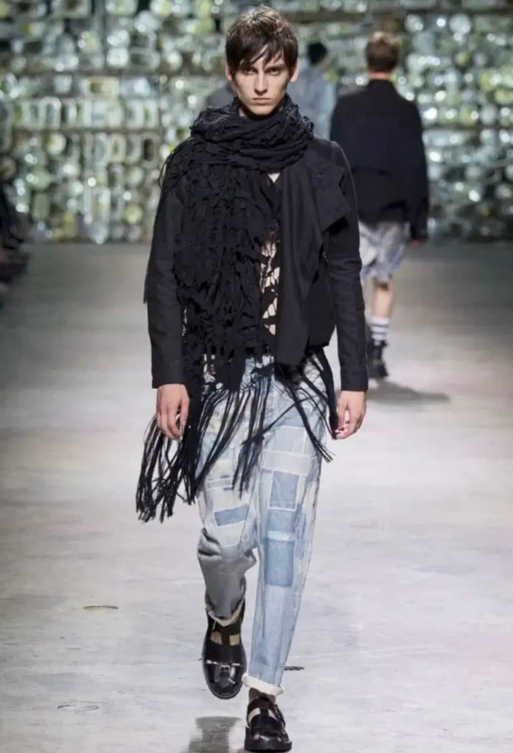 드리스반노튼17ss dtp 패치워크 데님진 상품이미지1