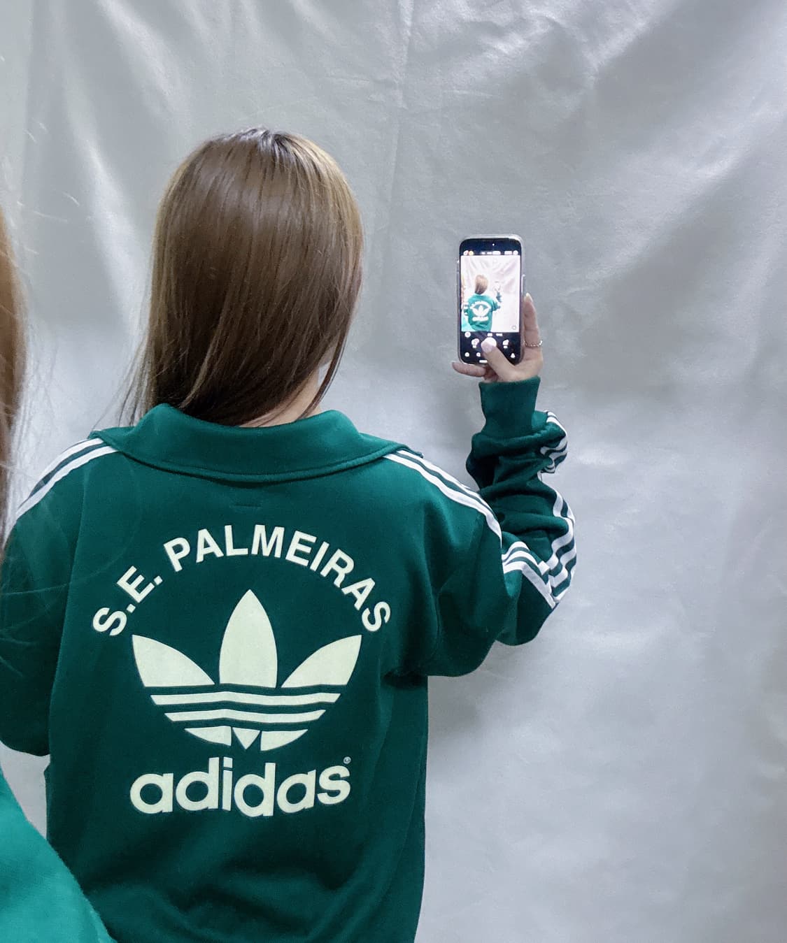 아디다스 팔메이라스 그린 빅로고 트랙탑 상품이미지3