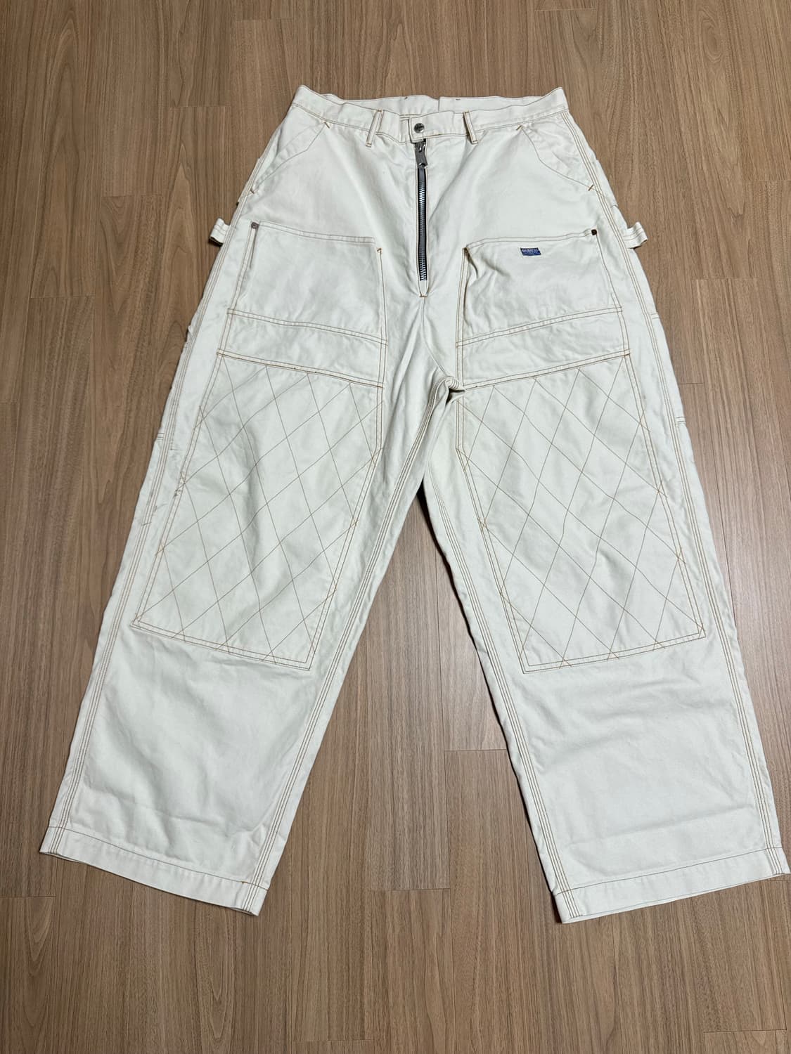 캐피탈 캔버스 지퍼 와이드 럼버팬츠4사이즈 상품이미지1