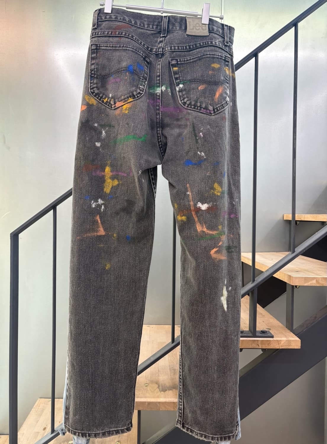 GAME OVER LEE 커스텀 빈티지 페인팅 데님 팬츠 상품이미지2