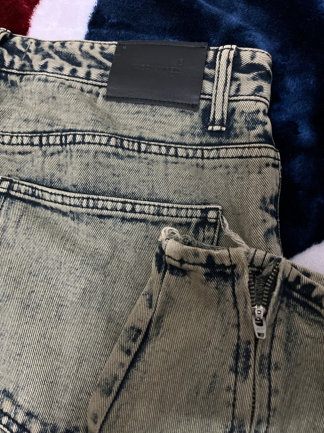 메종미네드 워싱 데님 팬츠 50 (34호리) 상품이미지4