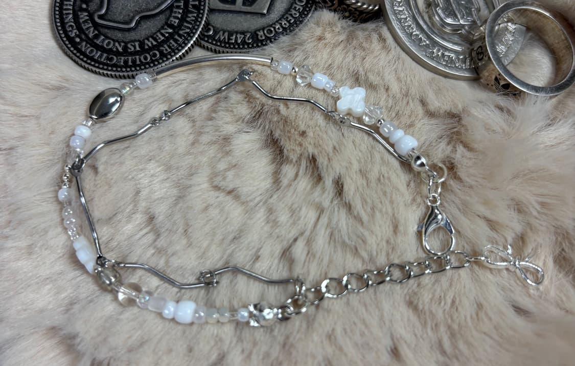 [W] 핸드메이드 비즈 팔찌 Wedding 024 상품이미지5