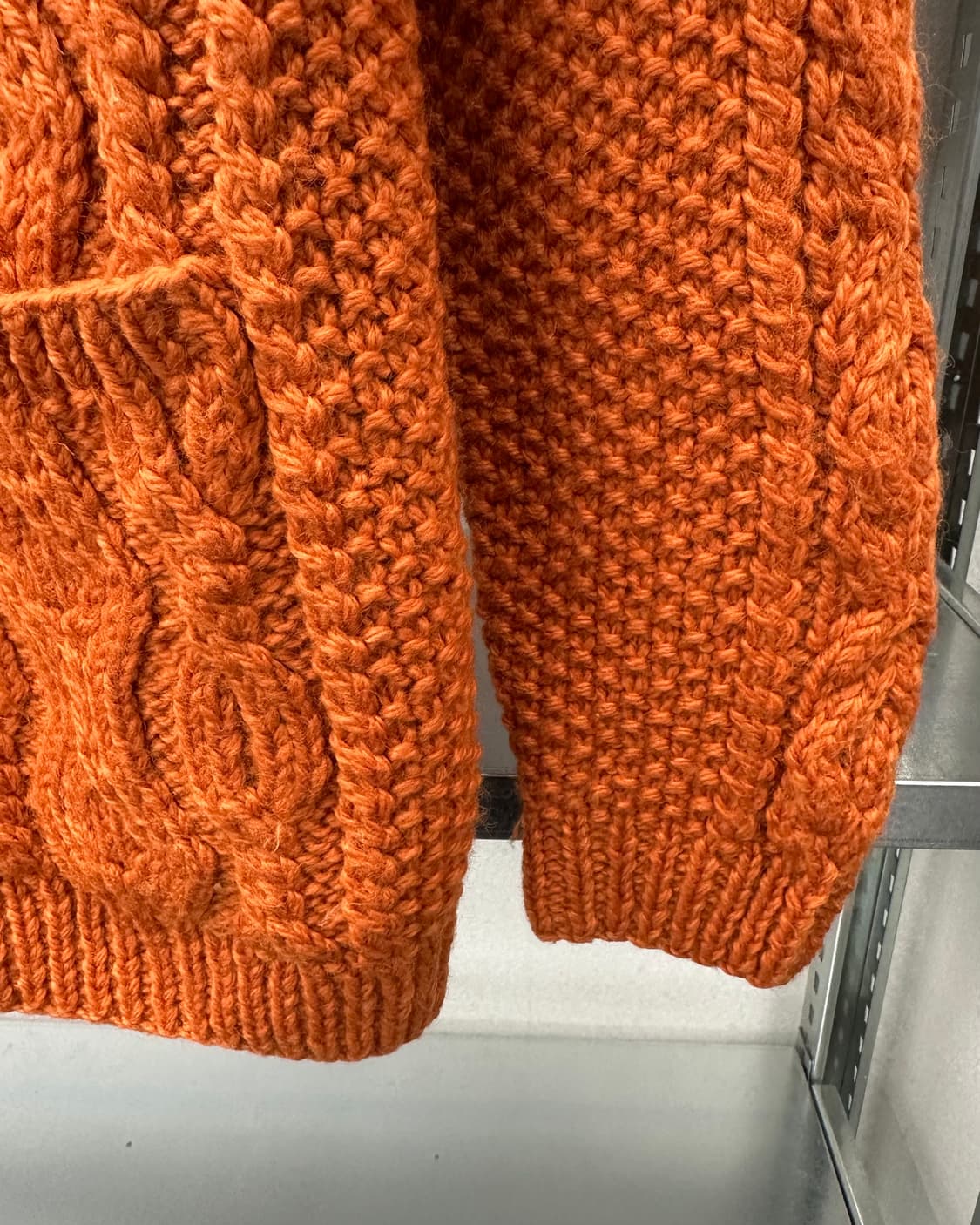 (L)헤비 꽈배기 니트 가디건-M1624 상품이미지4