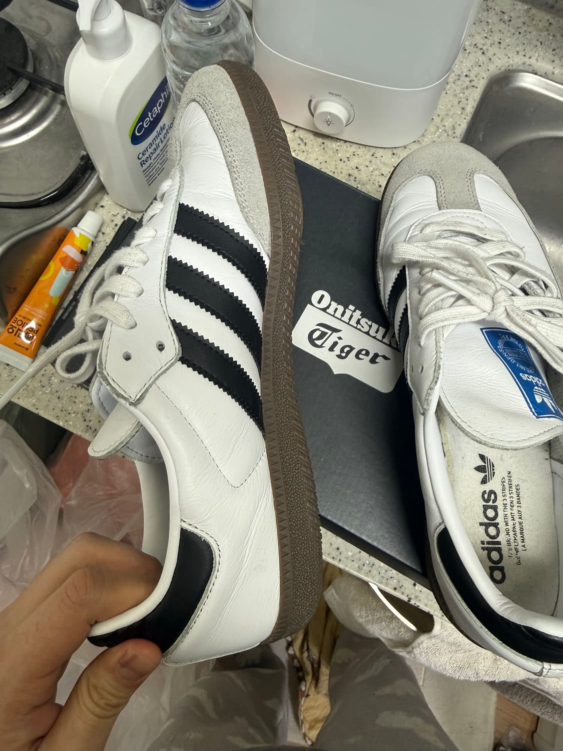 아디다스 삼바 OG - 화이트:블랙 / B75806 / 270판매 상품이미지5