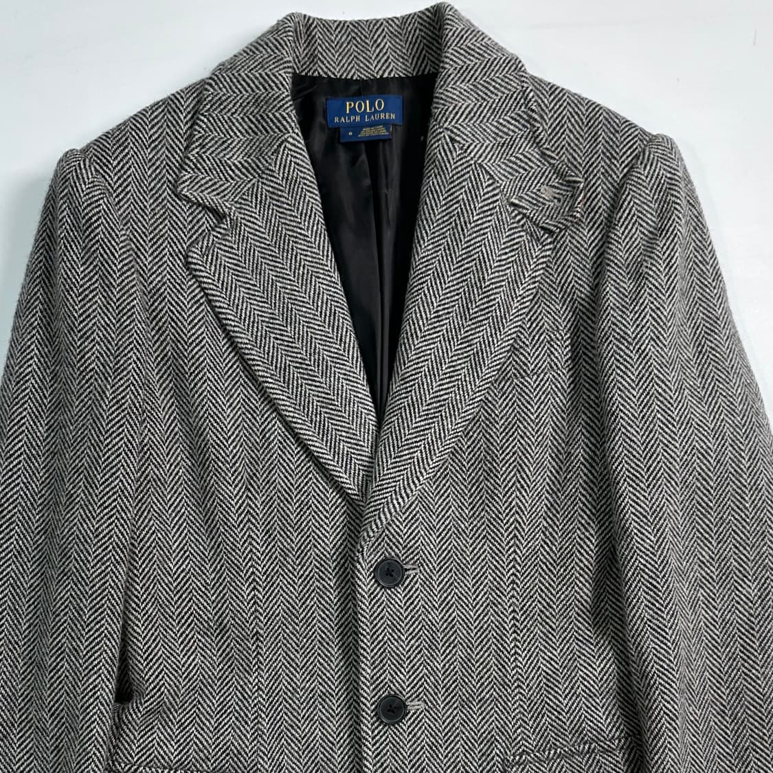 폴로 랄프로렌 우먼스 헤링본 울 코트 상품이미지2