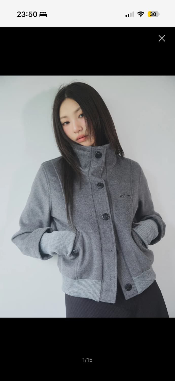 애즈온 DUMBO WOOL JACKET / GRAY 상품이미지2